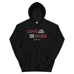 Love Like Crazy Then Love More - Unisex Hoodie