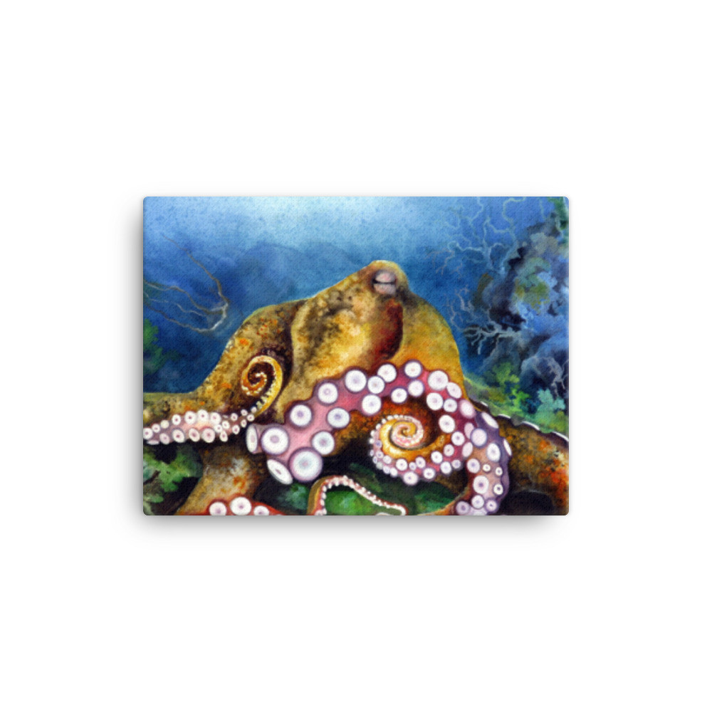 "Gracie Underwater" Canvas Print