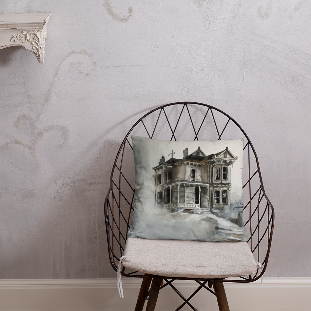 "Haunted Victorian" Basic Pillow