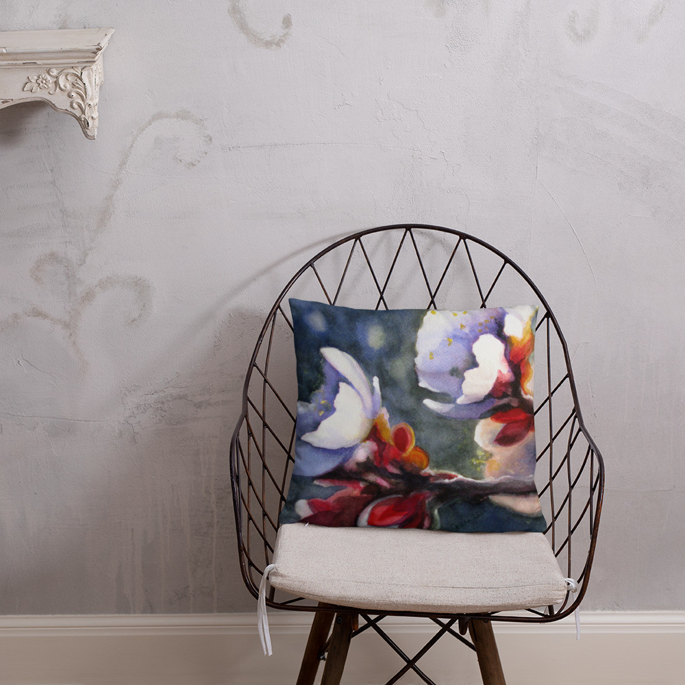 "Blossoms in the Orchard" Pillow