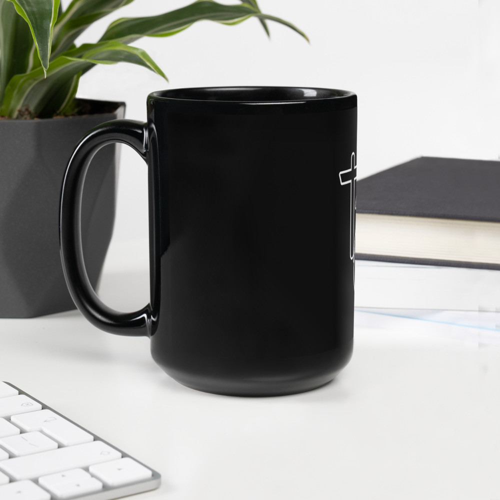 Brandon Notch Tattoo Logo Black Glossy Mug