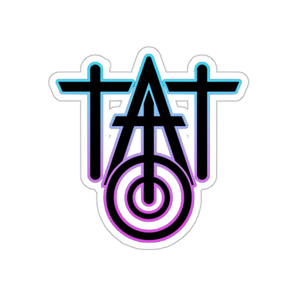 Brandon Notch Tattoo Logo colorful Die-Cut Stickers