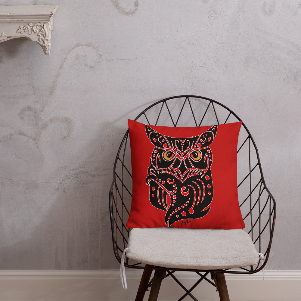Northwest Style Owl Premium Pillow