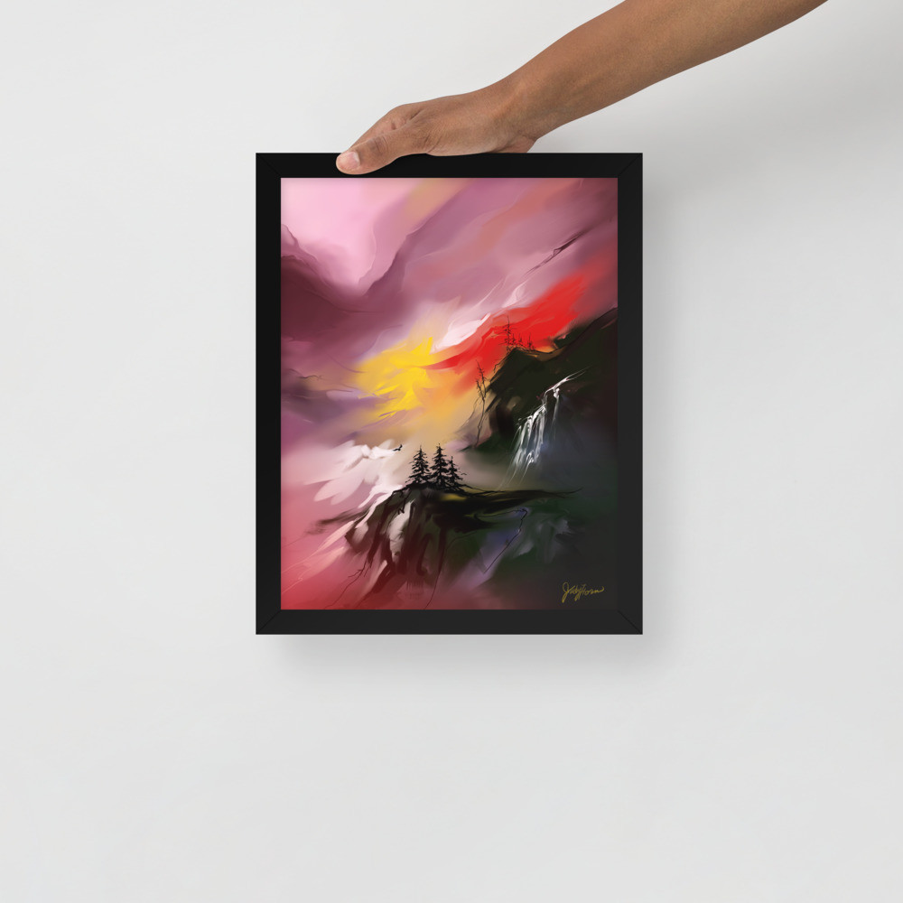 Three Tree Point Print - Framed Poster