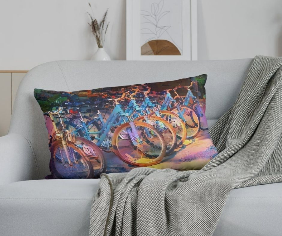 Transportation Station Art Print Pillow