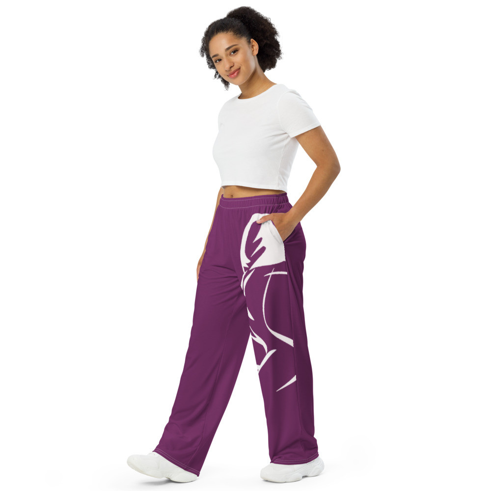 Ladylectual Wide Leg Pants Purple
