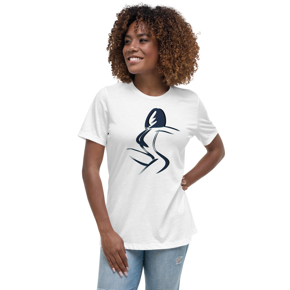 Ladylectual Navy Logo Tee