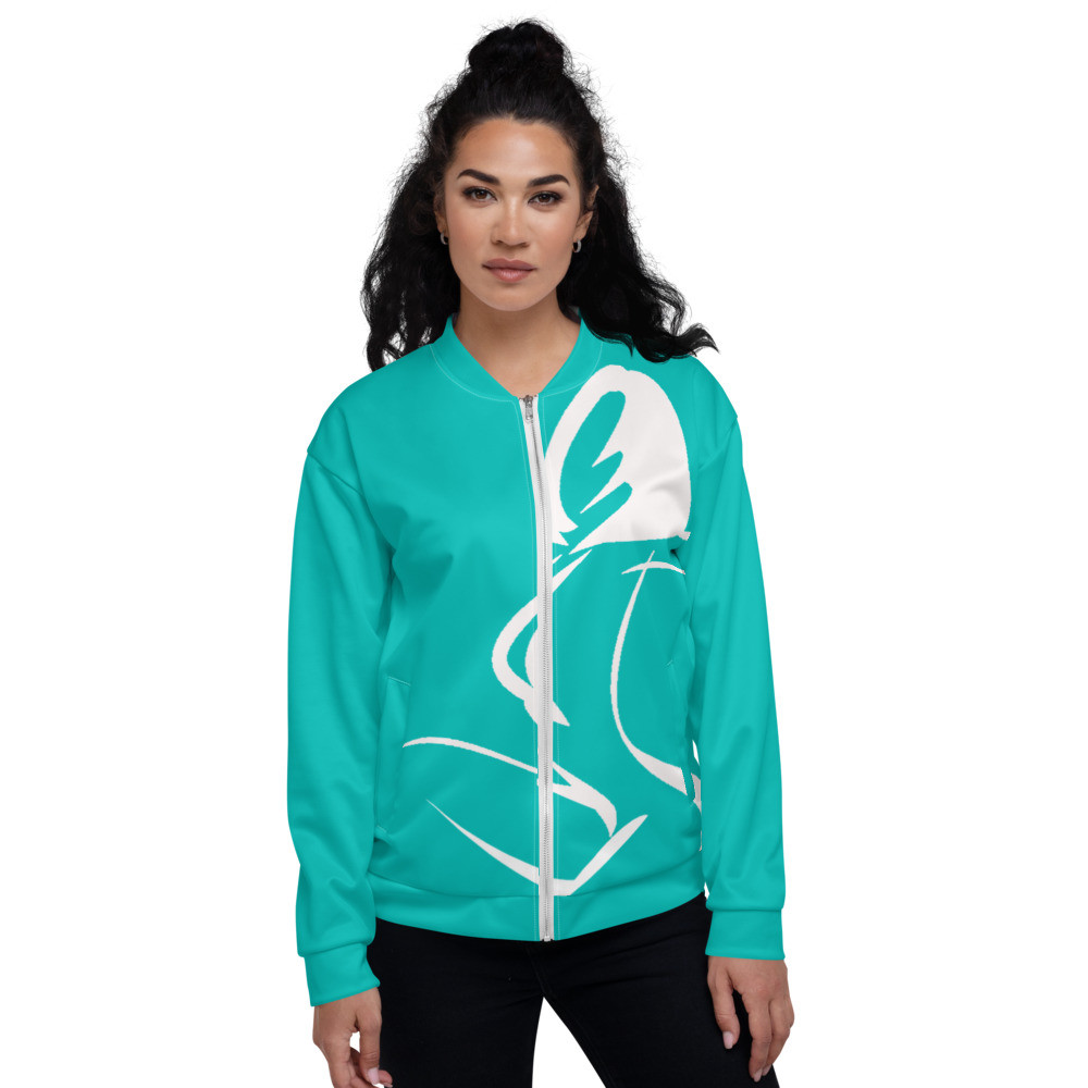 Ladylectual Bomber Jacket Aqua