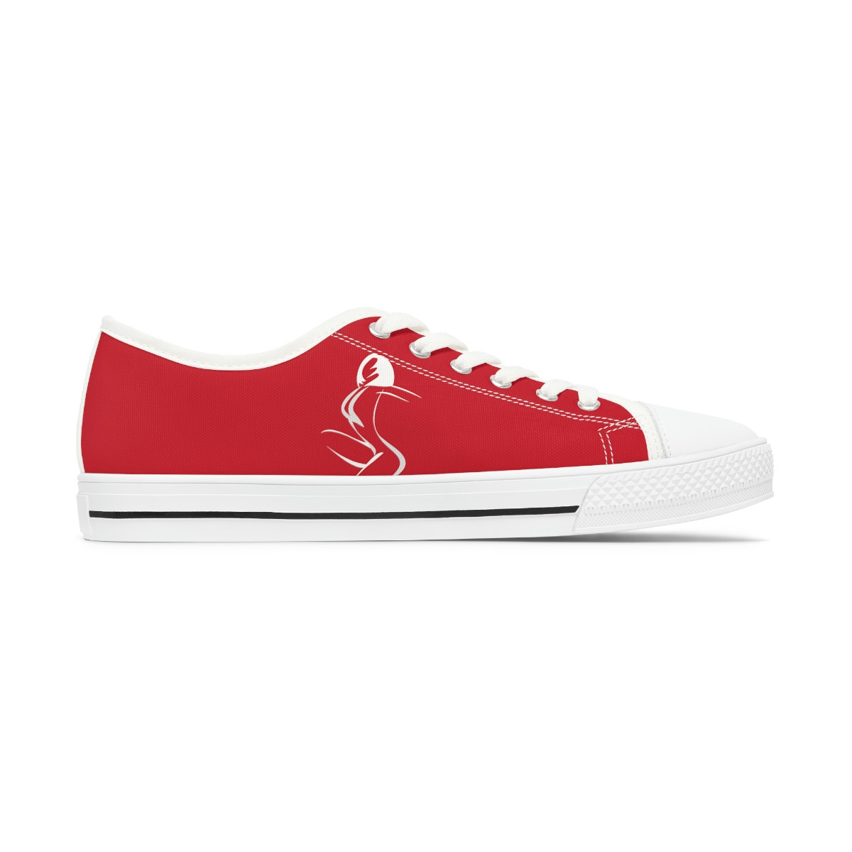 Women's Low Top Ladylectual Sneaks Red