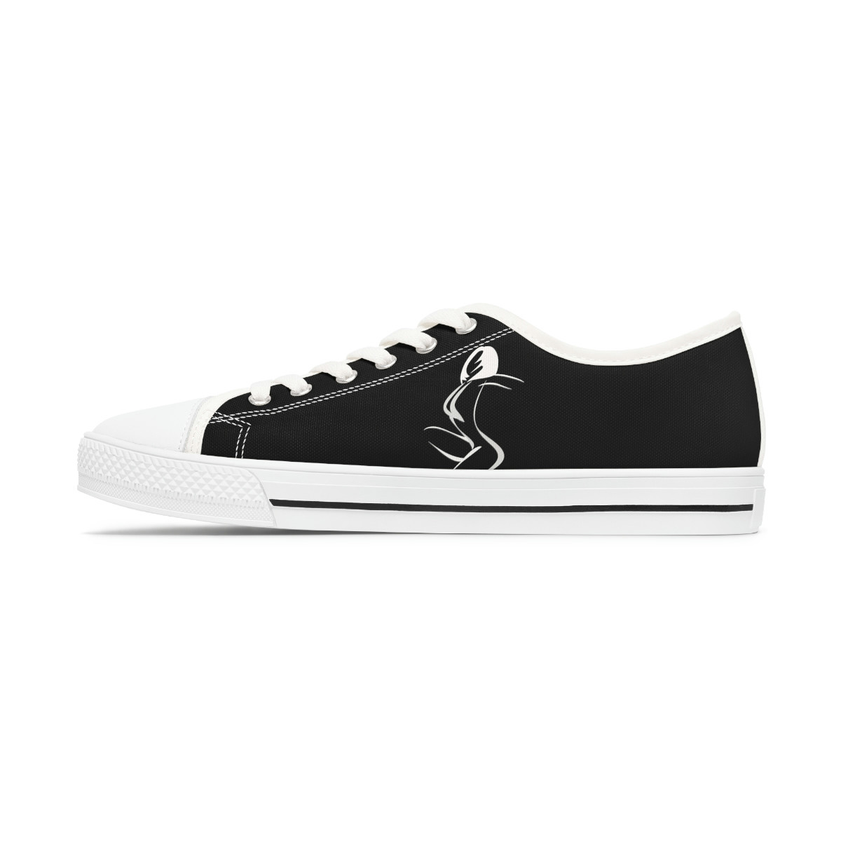 Women's Low Top Ladylectual Sneaks Black