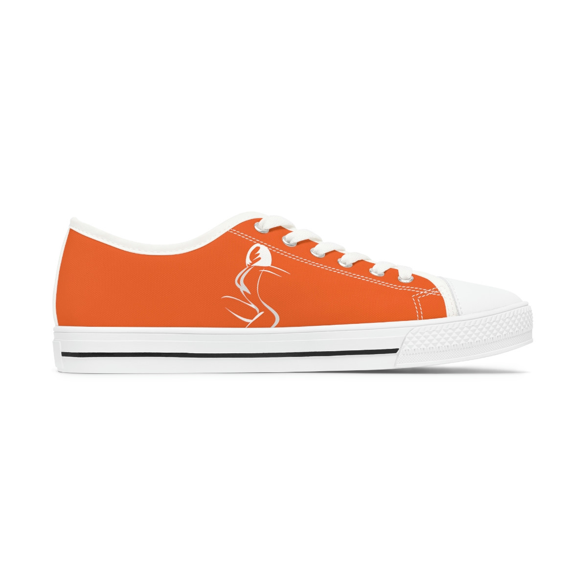 Women's Low Top Ladylectual Sneaks Orange