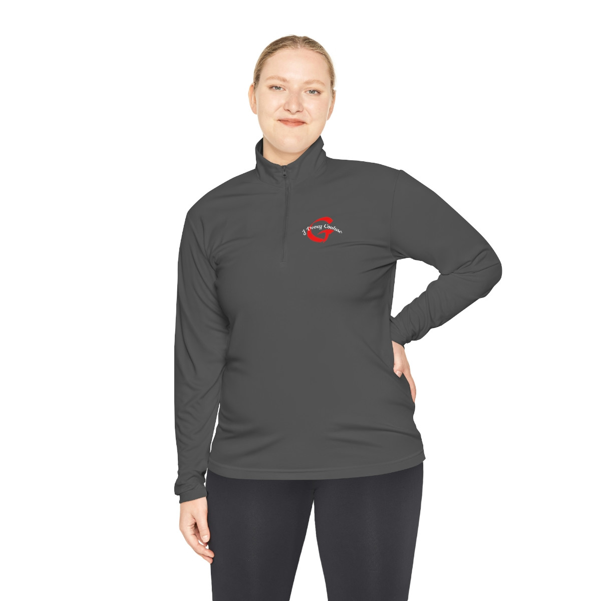 Unisex Quarter-Zip G Pullover (Grey)