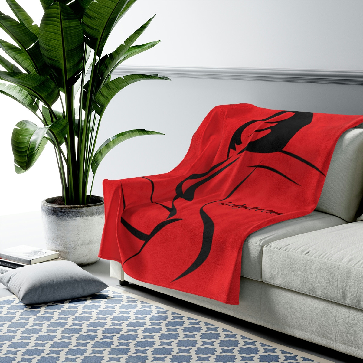Ladylectual Velveteen Plush Blanket