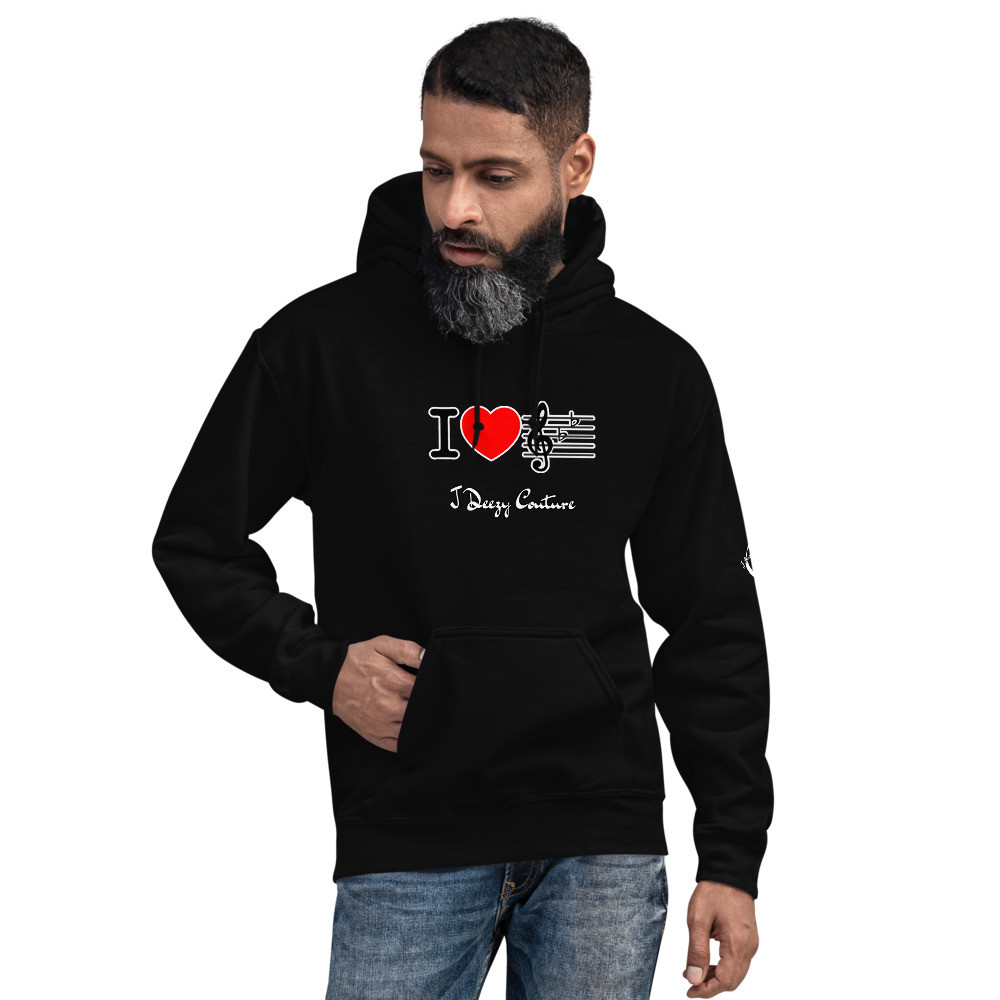 Unisex I Love Music Hoodie