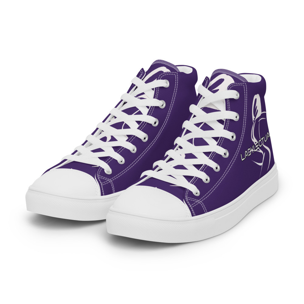 Ladylectual High Top Sneaks (Purple)