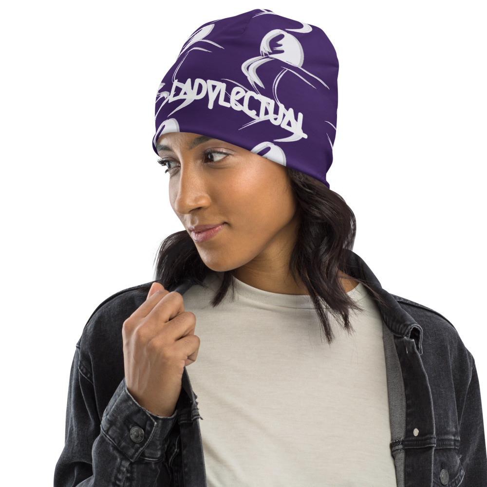 All-Over Print Women's Beanie Purple