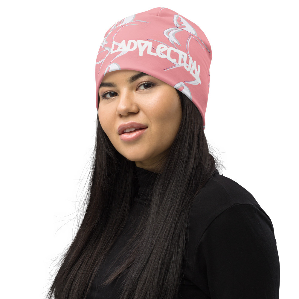 All-Over Print Women's Beanie Light Pink