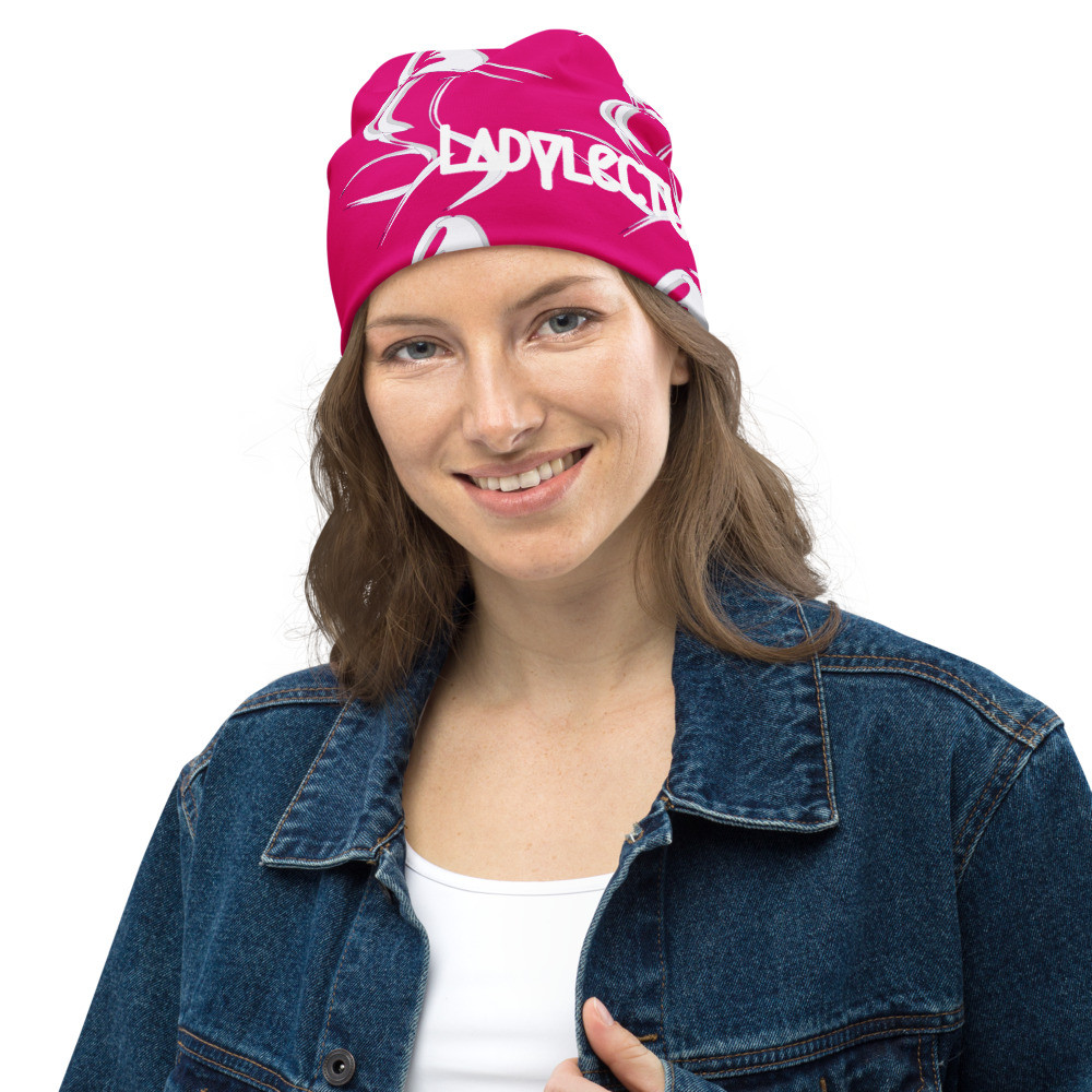 All-Over Print Women's Beanie Hot Pink