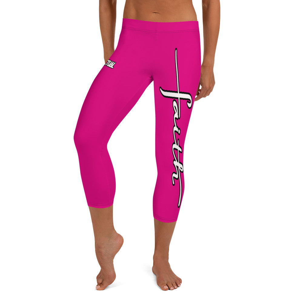 Faith Capri Leggings Hot Pink