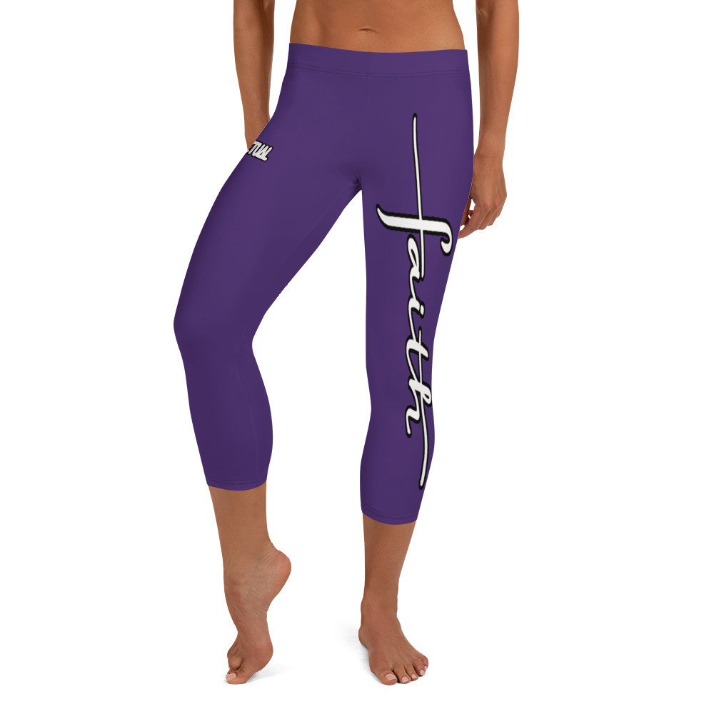 Faith Capri Leggings Purple