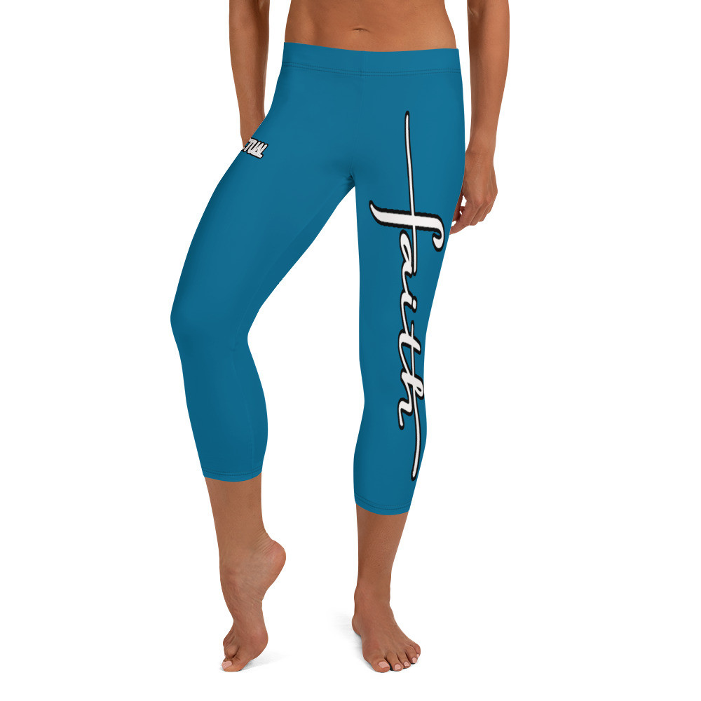 Faith Capri Leggings Cerulean