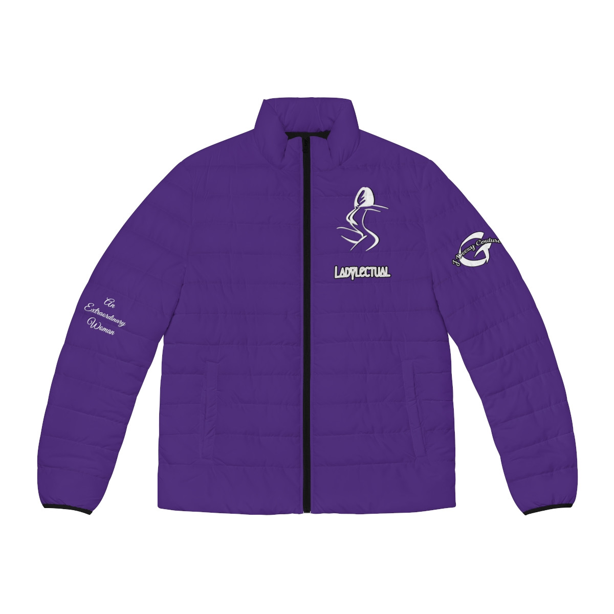 Ladylectual Puffer Jacket Purple
