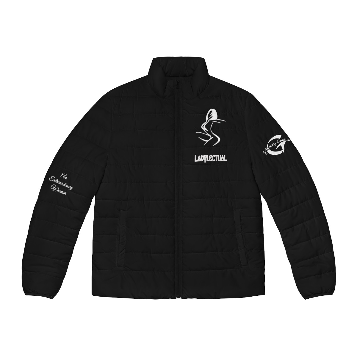 Ladylectual Puffer Jacket Black