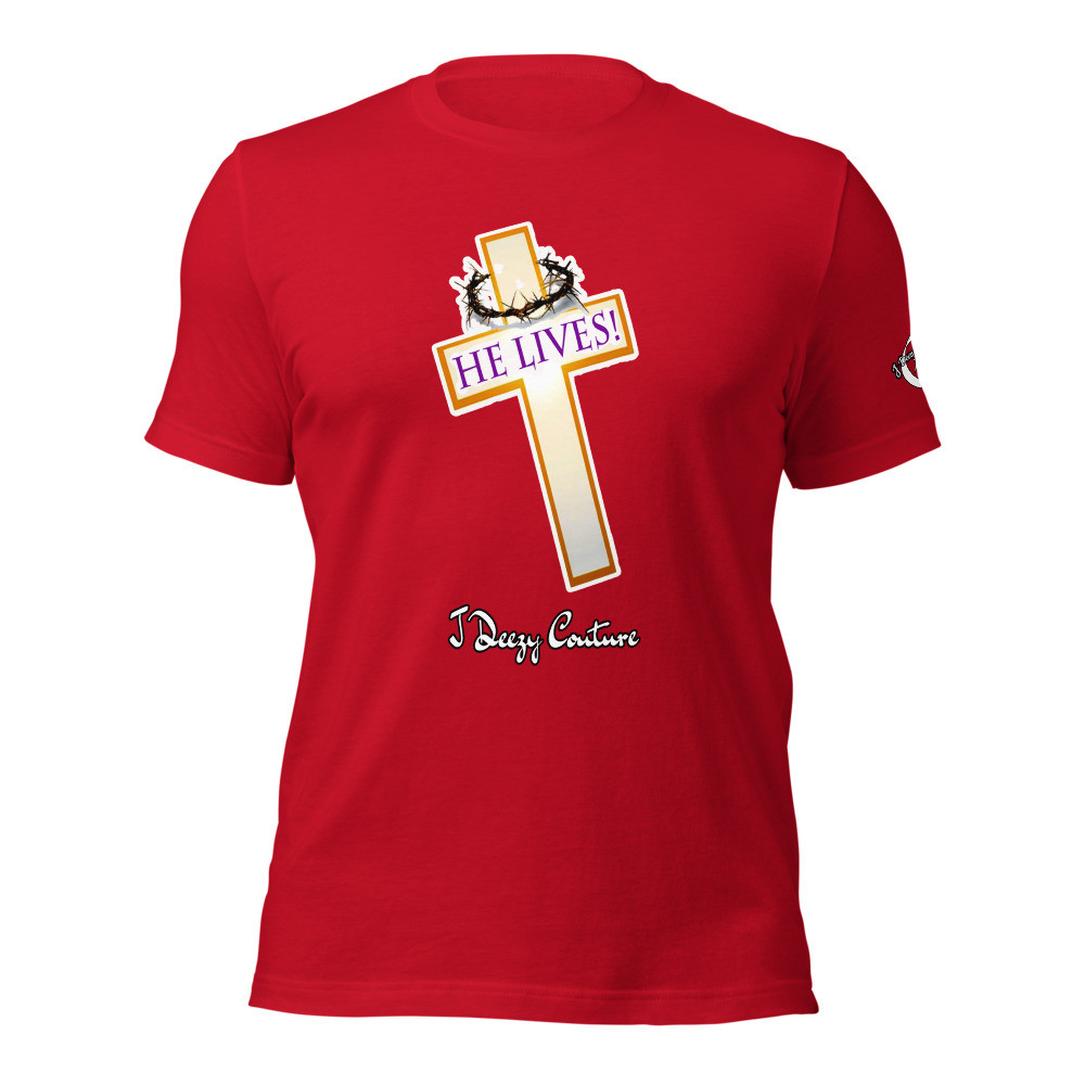 Unisex He Lives Cross Tee