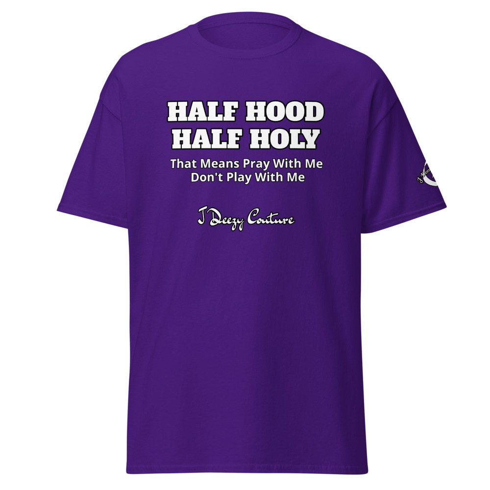 Unisex Half Hood Tee Extended Colors