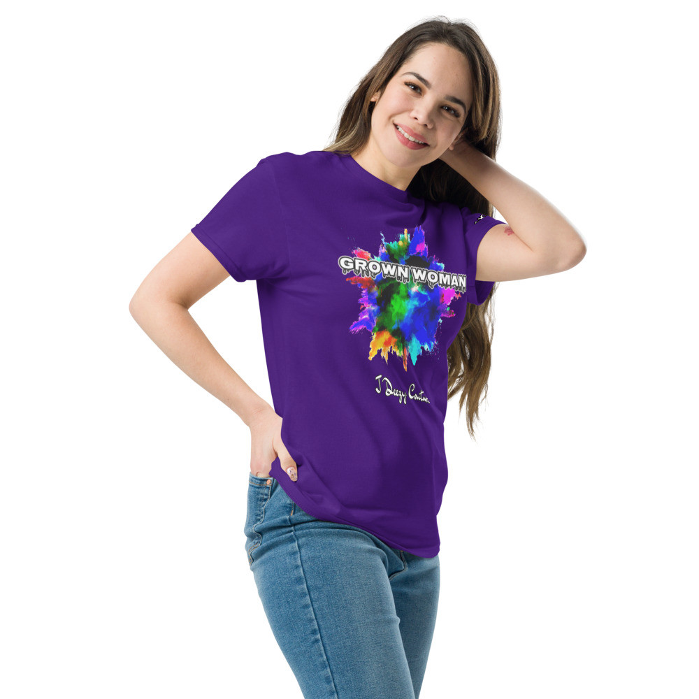 Grown Woman Tee (Purple, Azalea, Carolina) Blue)
