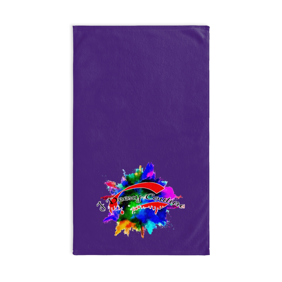 J Deezy Couture Splash Hand Towel (Purple)