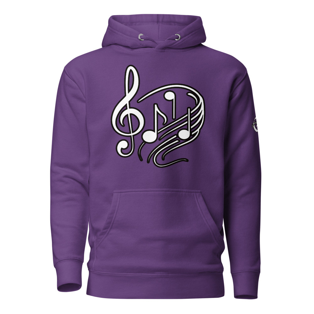 Unisex Music Note Hoodie Alternate