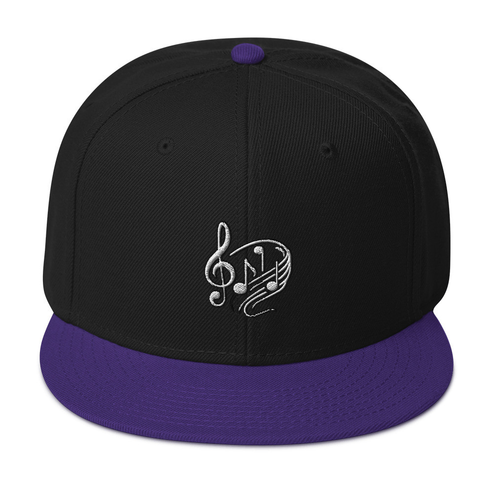Music Notes Snapback Hat