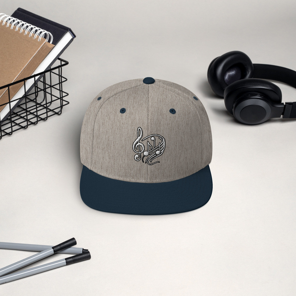 Music Note Snapback Hat Alternate
