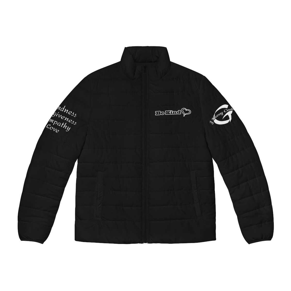 Be Kind Puffer Jacket (Black)