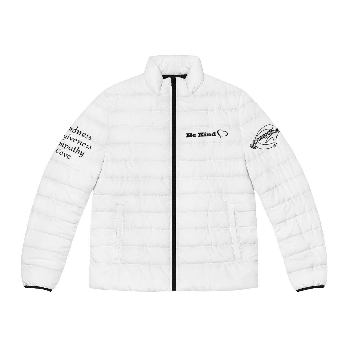 Be Kind Puffer Jacket (White)