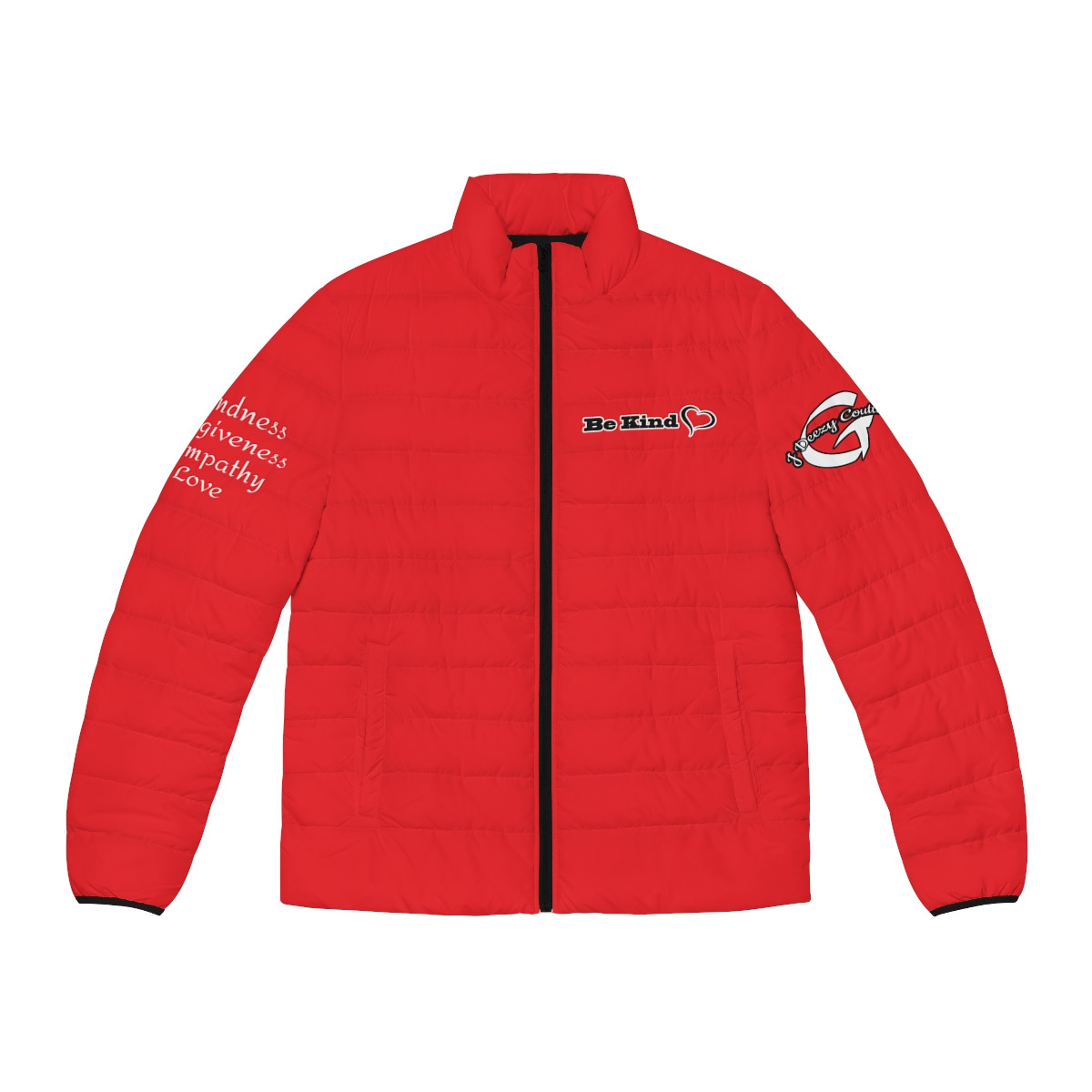 Be Kind Puffer Jacket (Red)