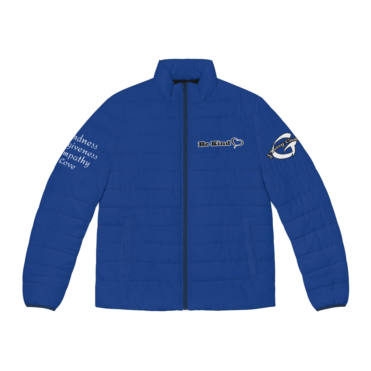 Be Kind Puffer Jacket (Blue)