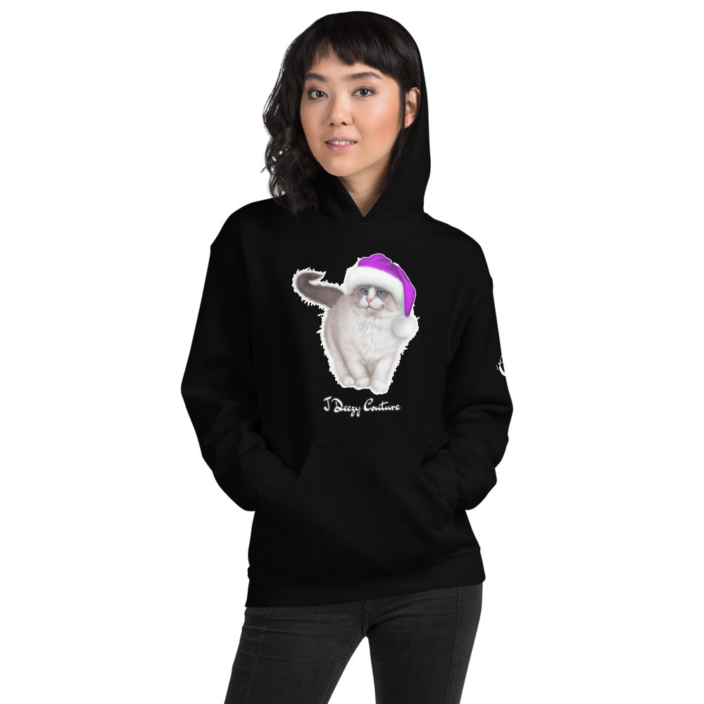 Unisex Santa Cat Hoodie