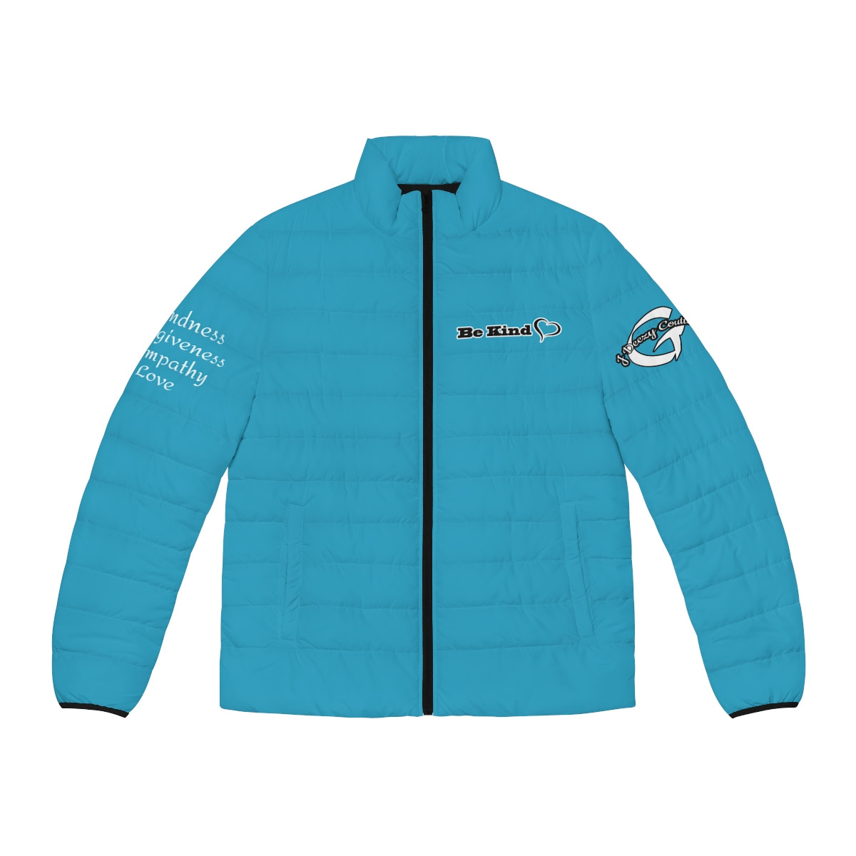 Be Kind Puffer Jacket (Turquoise)