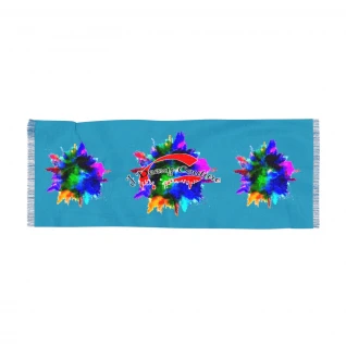 Splash Light Scarf (Turquoise)