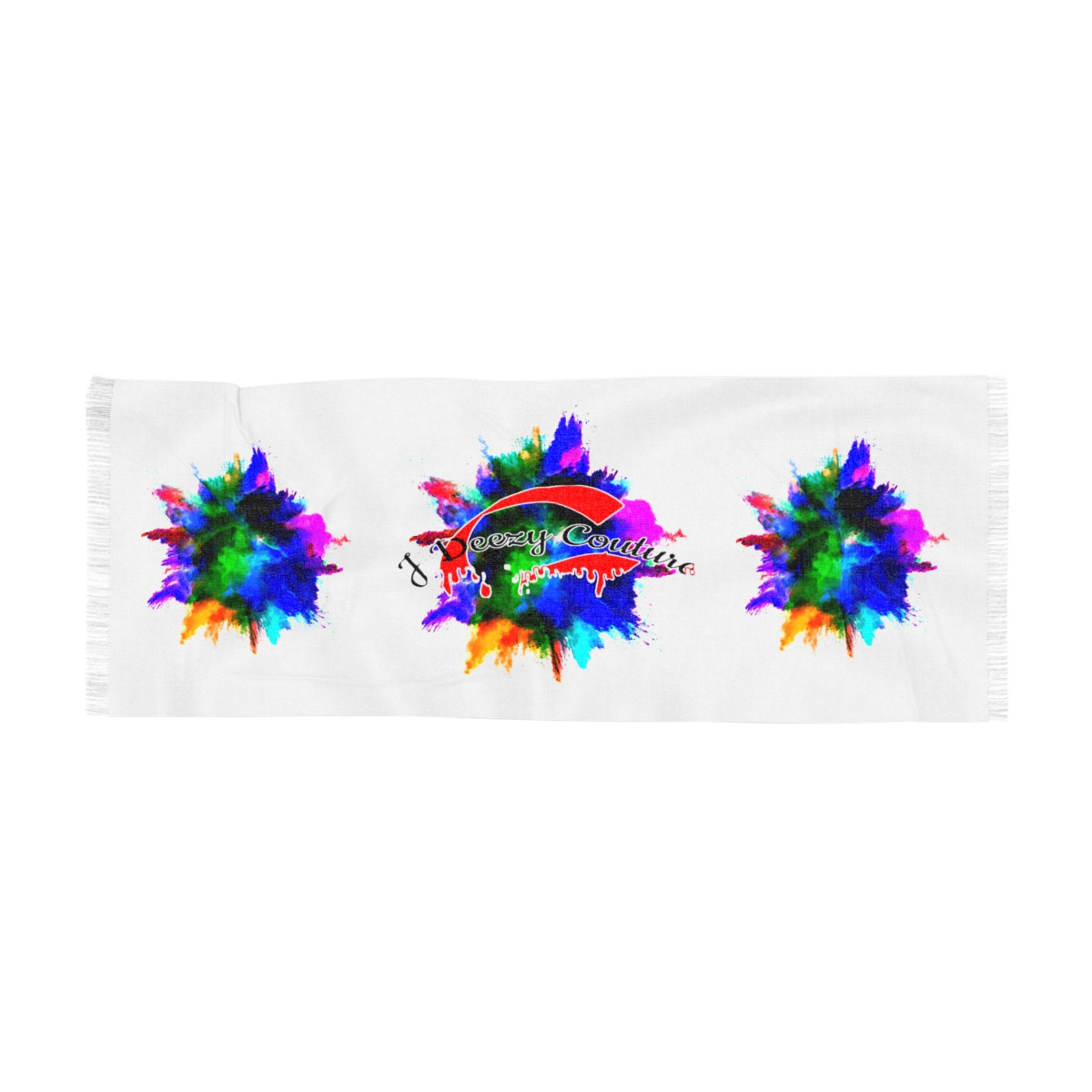 Splash Light Scarf (White)