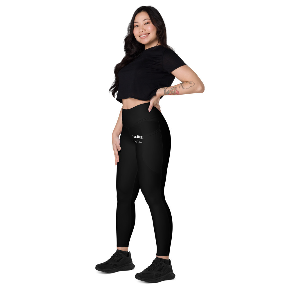 i am HER Leggings W/ Pockets (Blk)