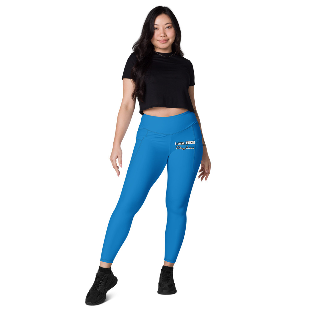 i am HER Leggings W/ Pockets (Aqua)