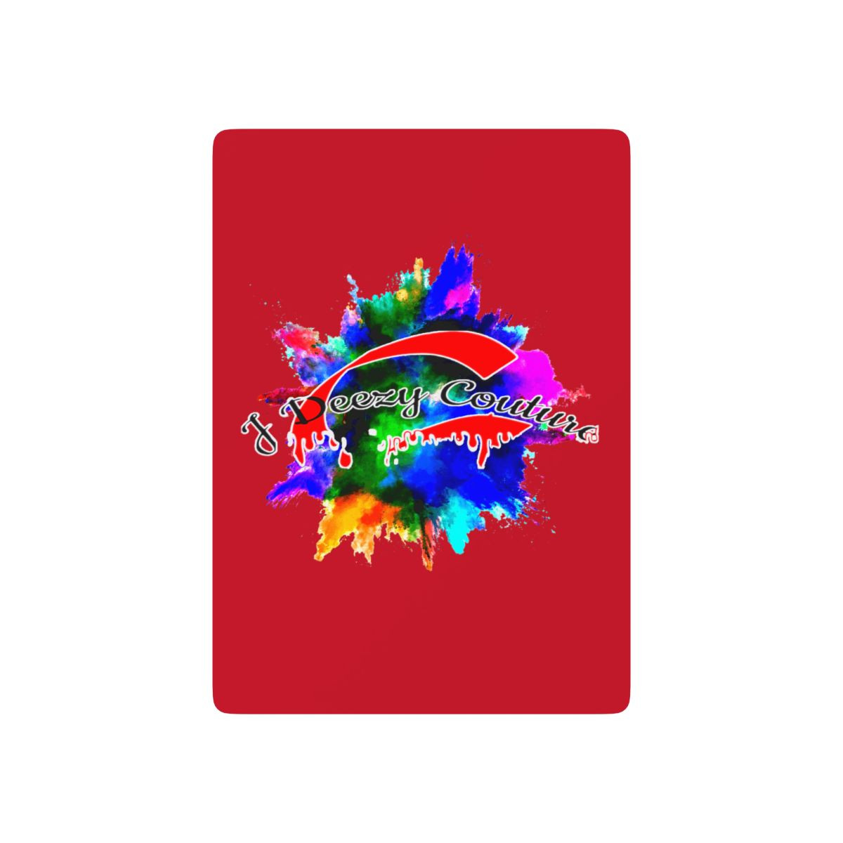 J Deezy Couture Poker Playing Cards Set (Red)