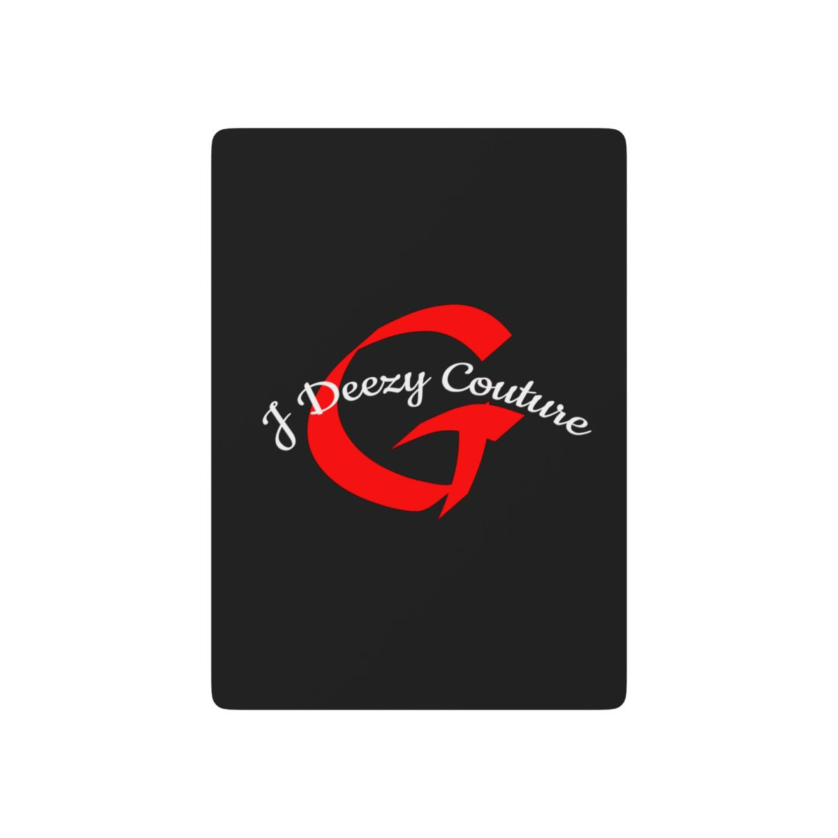 J Deezy Couture G Poker Playing Cards Set (Black)