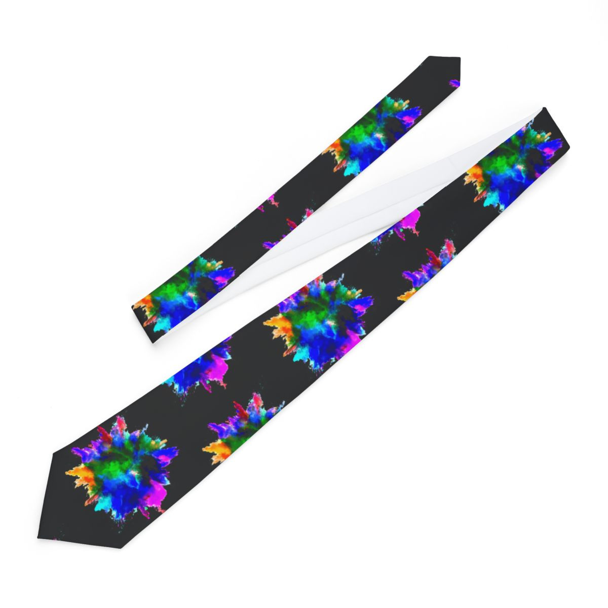 J Deezy Couture Splash Necktie (Black)