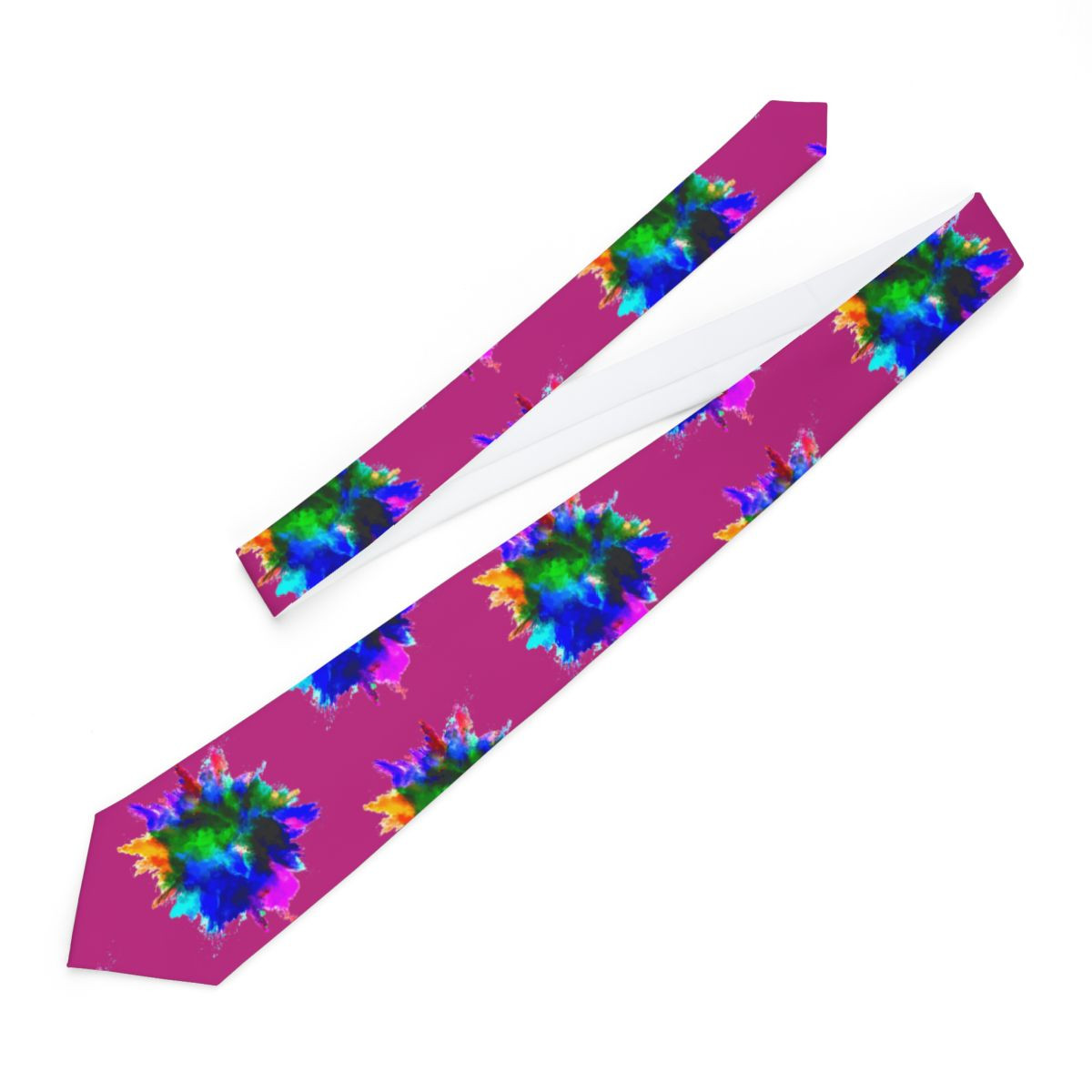 J Deezy Couture Splash Necktie (Pink)