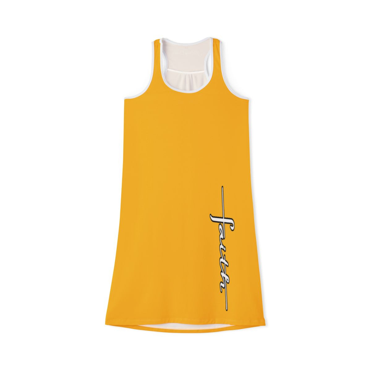 Faith Racerback Dress for Women (Yellow)