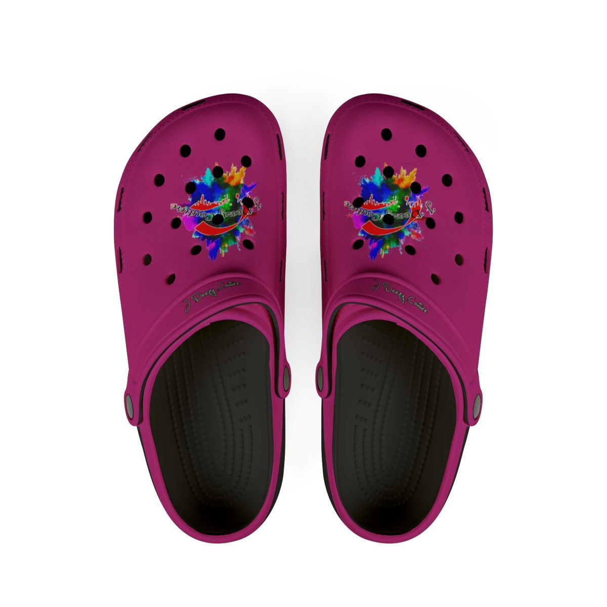 J Deezy Couture Pink Croc Clogs